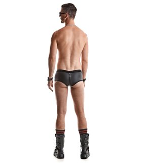 Herren Wetlook Shorts mit Reißverschluss und Druckknöpfen | Regnes Fetish Planet Herren Wetlook Shorts mit Reißverschluss und Druckknöpfen | Regnes Fetish Planet