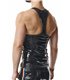 PVC Tank Top mit Regenbogen-Details | Regnes Fetish Planet