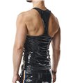 PVC Tank Top mit Regenbogen-Details | Regnes Fetish Planet PVC Tank Top mit Regenbogen-Details | Regnes Fetish Planet