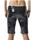 Herren Lack-Shorts mit Regenbogen-Akzent und Taschen | Regnes Fetish Planet