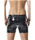Herren Lack-Shorts mit Taschen und Metallring | Regnes Fetish Planet