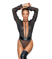 F328 Transparenter Netzbody mit Chiffon-Oberteil | Noir Handmade F328 Transparenter Netzbody mit Chiffon-Oberteil | Noir Handmade