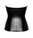 Trägerloses Corsagen-Top mit elegantem Reißverschluss | Noir Handmade