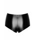 Elastische High-Waist Shorts mit glänzender Polymerbeschichtung | Noir Handmade