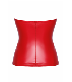 Trägerloses Corsagen-Top mit Reißverschluss | Noir Handmade