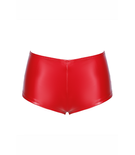 Wetlook High-Waist Shorts mit elastischem Schnitt | Noir Handmade