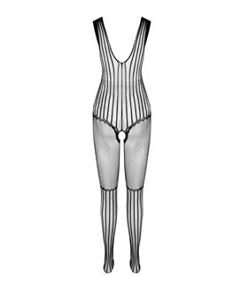 Transparenter Netz-Catsuit mit Öffnung | Passion