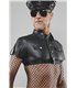 Militärisches Crop-Top mit Schulterklappen und Patches | Regnes Fetish Planet