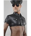 Militärisches Crop-Top mit Schulterklappen und Patches | Regnes Fetish Planet Militärisches Crop-Top mit Schulterklappen und Patches | Regnes Fetish Planet