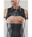 Crop Top mit Reißverschluss und perforiertem Wetlook-Einsatz | Regnes Fetish Planet Crop Top mit Reißverschluss und perforiertem Wetlook-Einsatz | Regnes Fetish Planet