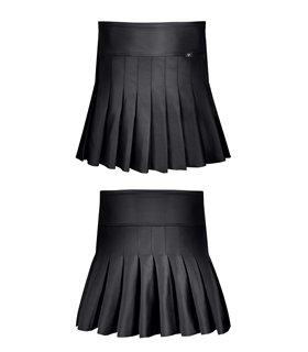 Eleganter Wetlook Faltenrock mit seitlichem Reißverschluss | Regnes Fetish Planet Eleganter Wetlook Faltenrock mit seitlichem Reißverschluss | Regnes Fetish Planet