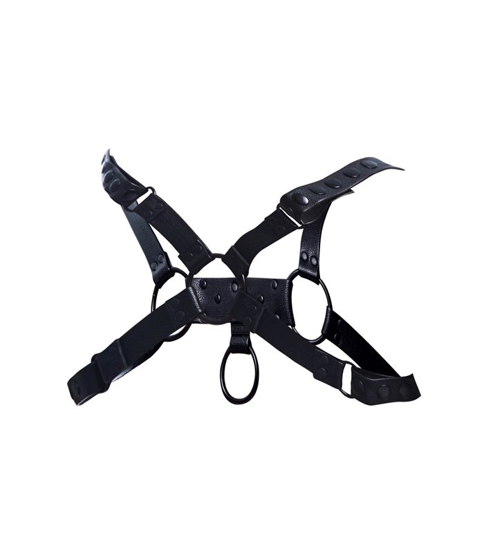 Herren-Harness mit Metallringen und verstellbaren Trägern | CUT4MEN