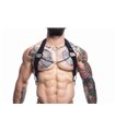 Herren-Harness mit Metallringen und Kettendetails | CUT4MEN Herren-Harness mit Metallringen und Kettendetails | CUT4MEN