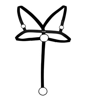 Männer Harness Gummiband Metallringe Körpergeschirr | CUT4MEN Männer Harness Gummiband Metallringe Körpergeschirr | CUT4MEN