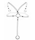 Herren-Harness mit breiten Bändern und Metallringen | CUT4MEN