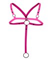 Männer Harness mit Metallringen und gummiertem Logo | CUT4MEN Männer Harness mit Metallringen und gummiertem Logo | CUT4MEN