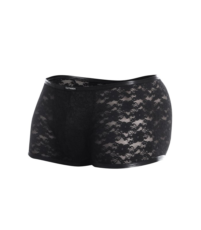 Herren Boxershorts mit Spitze und Suspensorium | CUT4MEN