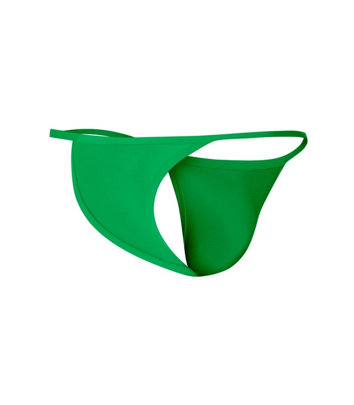 Herren-Tanga aus weicher Mikrofaser mit gummiertem Logo | CUT4MEN