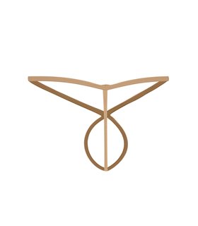 Ouvert-String mit gummierten Logo aus weicher Mikrofaser | CUT4MEN Ouvert-String mit gummierten Logo aus weicher Mikrofaser | CUT4MEN