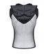Transparentes Netz-Kapuzen-Shirt mit Wetlook-Optik | Regnes Fetish Planet