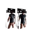 Transparentes Netz-T-Shirt mit glänzendem Wetlook-Akzent | Regnes Fetish Planet Transparentes Netz-T-Shirt mit glänzendem Wetlook-Akzent | Regnes Fetish Planet