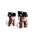 Dehnbarer Wetlook-String mit seitlichen Metall-Clips | Regnes Fetish Planet