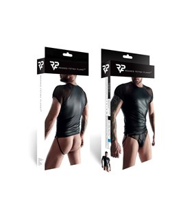 Transparentes Tüll-Shirt mit matter Wetlook-Oberfläche | Regnes Fetish Planet Transparentes Tüll-Shirt mit matter Wetlook-Oberfläche | Regnes Fetish Planet