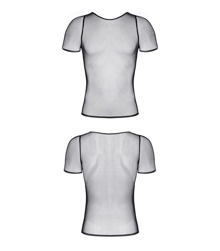 Transparentes Netz-Shirt mit eng anliegender Passform | Regnes Fetish Planet