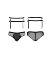 Strumpfhaltergürtel-Slip mit Netzstoff und Wetlook-Elementen | Regnes Fetish Planet Strumpfhaltergürtel-Slip mit Netzstoff und Wetlook-Elementen | Regnes Fetish Planet