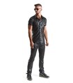 Herren Wet-Look Hemd mit Stehkragen und Metallknöpfen | Regnes Fetish Planet Herren Wet-Look Hemd mit Stehkragen und Metallknöpfen | Regnes Fetish Planet