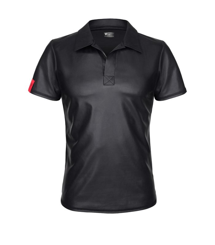 Herren Wetook Poloshirt mit vertikalen Nähten und RFP-Logo | Regnes Fetish Planet