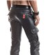 Cargohose mit 6 Taschen Wetlook-Material Herren Schnitt | Regnes Fetish Planet