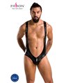 Herren-Body Ouvert mit Gummibändern und Wetlook-Detail | Passion Menswear Herren-Body Ouvert mit Gummibändern und Wetlook-Detail | Passion Menswear