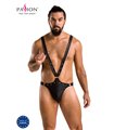 Herren-Body wetlook mit Metallelementen und Gummibändern | Passion Menswear Herren-Body wetlook mit Metallelementen und Gummibändern | Passion Menswear