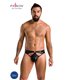 Herren String mit Metallring und Gummibändern aus Wetlook | Passion Menswear
