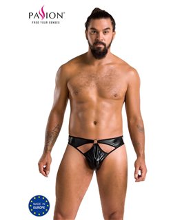 Herren String mit Metallring und Gummibändern aus Wetlook | Passion Menswear