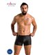 Herren Shorts aus matter Kunstleder mit seitlichen Reißverschluss | Passion Menswear