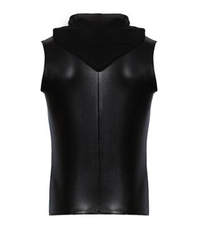 Kapuzenshirt mit Zwei-Wege Zipper Ärmellos Lounge Design | Noir Handmade Men