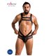 Männer Wetlook Body mit Netzeinsätzen und Gummibändern | Passion Menswear