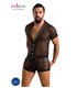 Erotisches Herren-Dessous-Set mit Knöpfen und Netzeinsätzen | Passion Menswear