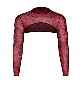 Dehnbarer Tüll-Crop-Top mit offenen Schultern | Regnes Fetish Planet Dehnbarer Tüll-Crop-Top mit offenen Schultern | Regnes Fetish Planet