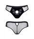 Netz-Slip ouvert mit Vinyl-Einsatz | Regnes Fetish Planet