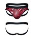 Transparenter Herren-Tüll-Jockstrap mit Vinyl-Einsatz | Regnes Fetish Planet