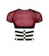 Harness Tüll-Oberteil mit Gummibändern und Metallringen | Regnes Fetish Planet
