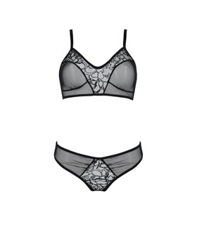 Transparentes Dessous-Set mit Netz und Spitze | Passion Transparentes Dessous-Set mit Netz und Spitze | Passion