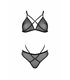 Transparentes Netz-Dessous-Set mit Hakenverschluss | Passion