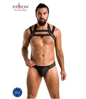 Harness Set mit Netzeinsätzen, Metallring und Gummibändern | Passion Menswear Harness Set mit Netzeinsätzen, Metallring und Gummibändern | Passion Menswear