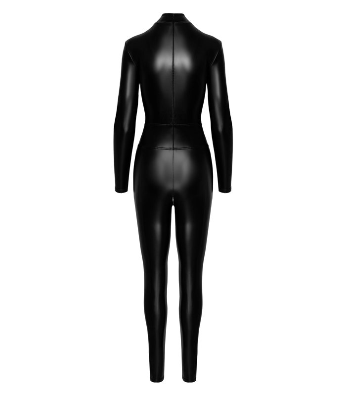 Powerwetlook Catsuit mit rückseitigem Reißverschluss | Noir Handmade