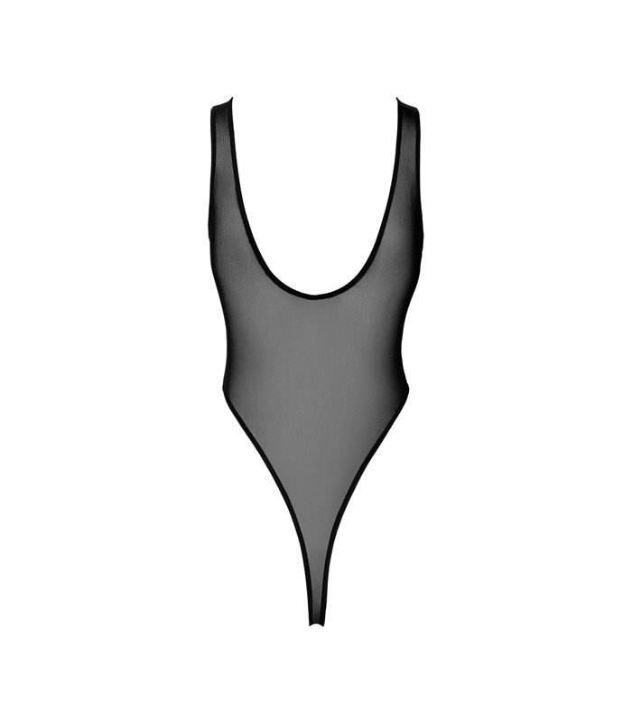 String-Body mit feinmaschiger Netzstruktur und eleganter Passform | Noir Handmade