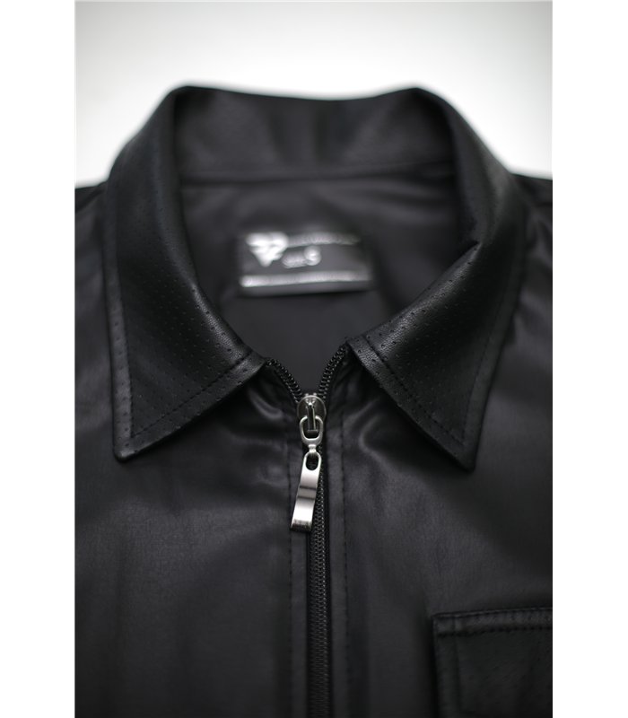 Herren Poloshirt Wetlook Reißverschluss Design | Regnes Fetish Planet